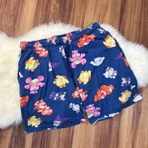 Bioworld Care Bears x Hello Kitty Blue Sleep Shorts • Size M